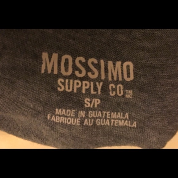 Ladies Mossimo Supply Co S/S Gray V-Neck Tee SZ S - Picture 4 of 4